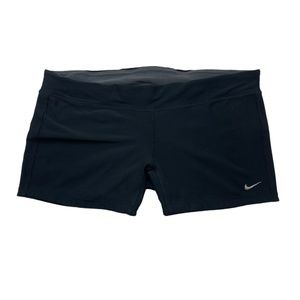 Nike Dri Fit Women Running Shorts Black Workout Running Extra Large